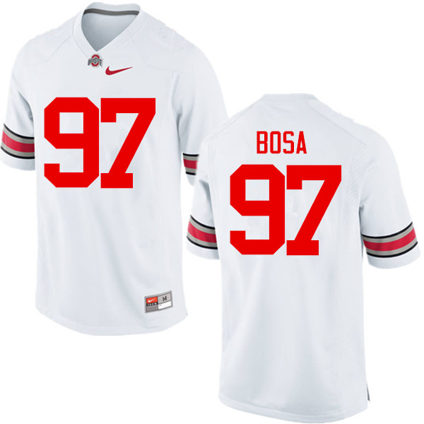 Ohio State Buckeyes #97 Nick Bosa College Football Jerseys Game-White
